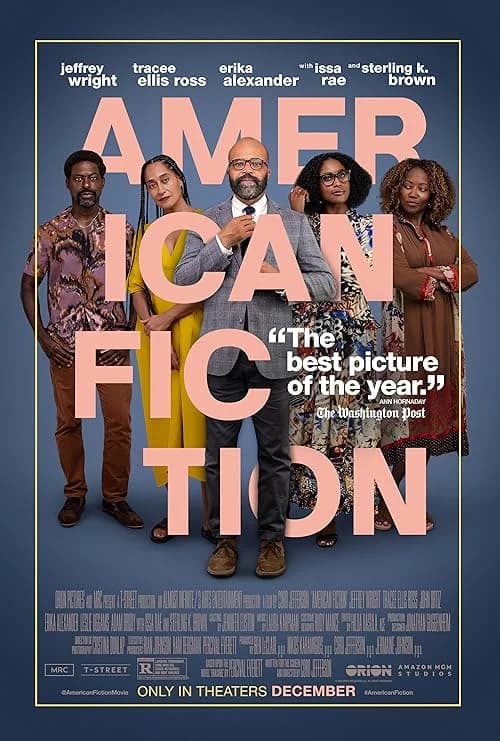American Fiction film posteri